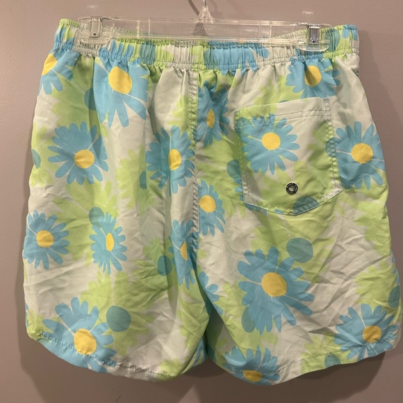 Franks Swim Trunks Size XL Green, Blue, and Yellow - Picture 2 of 4